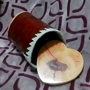 Handmade Heart shaped Birch bark Box